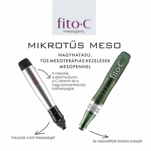 fito.C - MesoPen, Vitamin C Tablets and 4pcs of Meso Ampoulles - MesoPen Tűs Mezo, C Vitamin Tabletták és 4db Meso Amplla, 1db - Tesztergépet tudunk ingyenesen két hétre adni! - Br. 39.000,-Ft