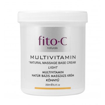   fito.C - Multivitamin Natural Masssage Base Cream, Light - Multivitamin Bázis Natúr Masszázs Krém, Könnyű, 250ml
