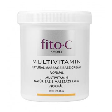   fito.C - Multivitamin Natural Masssage Base Cream, Normal - Multivitamin Bázis Natúr Masszázs Krém, Normál, 250ml