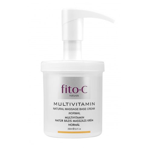 fito.C - Multivitamin Natural Masssage Base Cream, Normal - Multivitamin Bázis Natúr Masszázs Krém, Normál, 250ml
