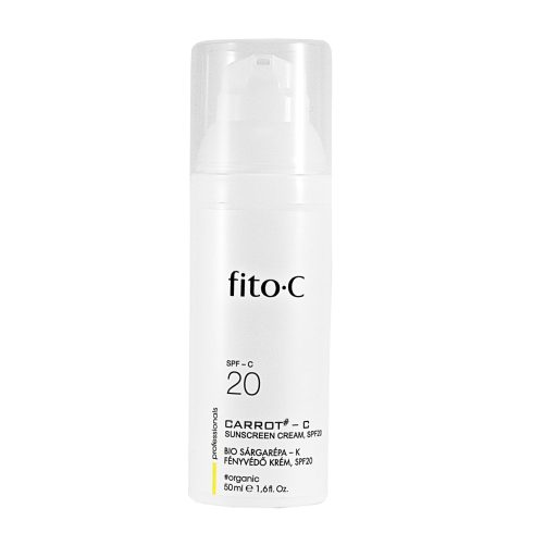 fito.C - Carrot - C Sunscreen Cream, SPF20 - Bio Sárgarépa - K Fényvédő Krém, SPF20, 50ml - kémiai fényszűrőkkel
