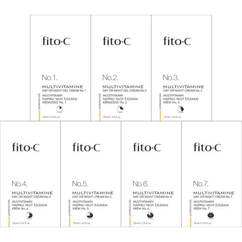 fito.C - Multivitamine Day or Night Creams No.1-No.7, TESTER Pack 1-1pc - Multivitamin Nappali vagy Éjszakai Krém TESZTER Készlet No-1-No.7 - 1-1db