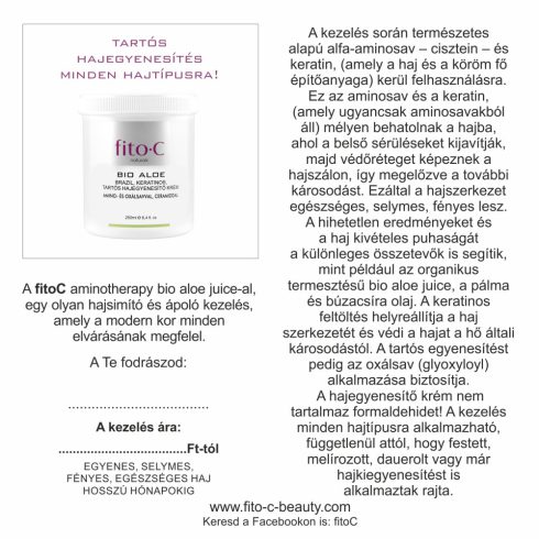 fito.C - Vendég Szórólap, AMINO, 10db