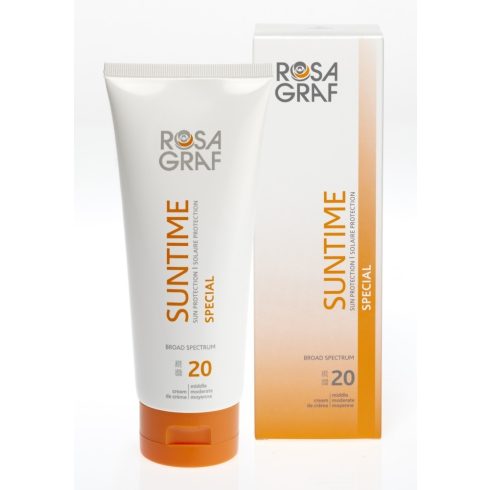 Rosa Graf - Suntime Special, SPF20 - Speciális Liposzómás Fényvédő Arcra és Testre SPF20, 200ml 